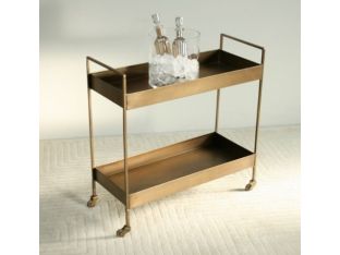 Antique Brass Bar Cart