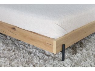 Light Oak Plank King Bed