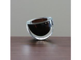 Small Catch Brown Hand Blown Glass Bowl - Cleared Décor