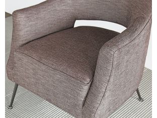 Adara Club Chair in Heathered Aubergine