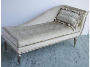 Right-Facing Chaise with Fluted Detail Feet