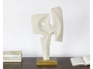 Ivory Abstract Sculpture #1 - Cleared Décor