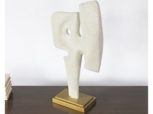 Ivory Abstract Sculpture #1 - Cleared Décor