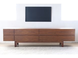 Danish Modern Walnut Media Cabinet