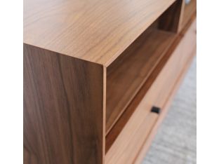 3 Drawer Mid-Century Modern Media Console