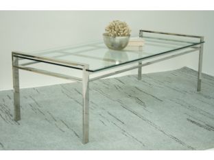 Mitchell Gold Emilio Glass Top Cocktail Table