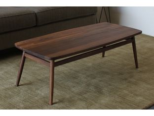 Twist Rectangular Coffee Table in American Black Walnut
