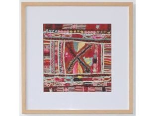 Burgundy Embroidery 3 21.25W X 21.25H - Cleared Decor 