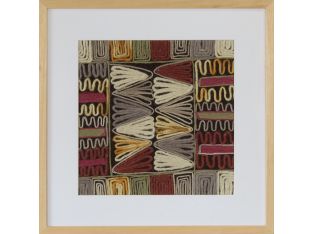 Burgundy Embroidery 4 21.25W X 21.25H - Cleared Decor