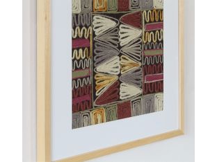 Burgundy Embroidery 4 21.25W X 21.25H - Cleared Decor