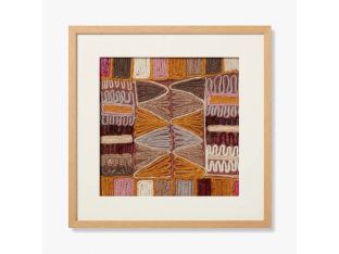 Burgundy Embroidery 5 21.25W X 21.25H - Cleared Decor
