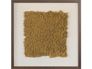 Tumeric Textural Abstract 24W X 24H