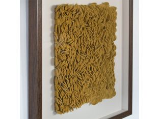 Tumeric Textural Abstract 24W X 24H