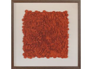 Chili Pepper Textural Abstract 24W X 24H