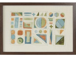 Abstract Multi Textile  26W X 18H - Cleared Decor