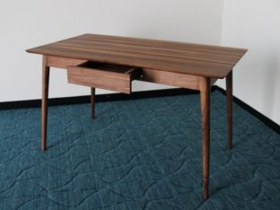 Mid-Century Danish Style Desk in American Black Walnut