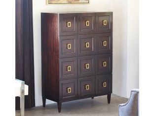 Saeple Four-Drawer Dresser in Caviar Finish
