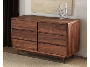 Vintage 6-Drawer Dresser in American Black Walnut