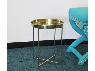 Malika Brass Accent Table