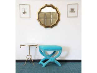Tennyson Stool in Turquoise