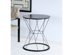 Metal Basket Side Table