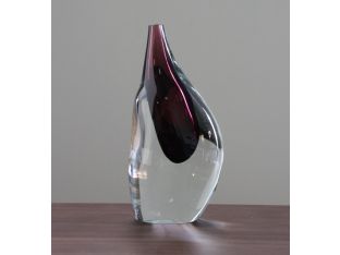 Heliotrope Hand Blown Glass Droplet Object - Cleared Décor