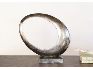 Small Abstract Crescent Moon Sculpture - Cleared Decor