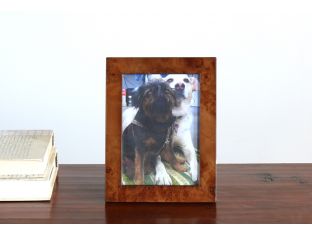 Dark Burled Wood 5x7 Picture Frame
