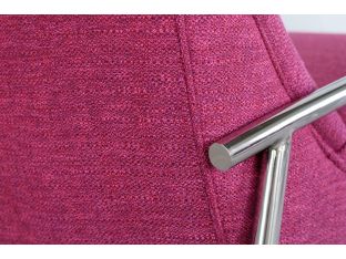 Jena Lounge Chair in Magenta