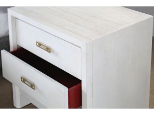 Mitchell Gold Malibu 3 Drawer Bedside Table