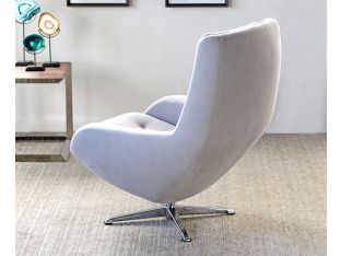 Modern Tufted Office Chair in Light Gray