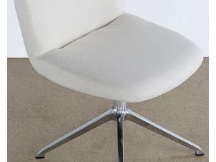 Off White Desk Chair With Swivel Base