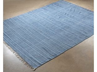 9' x 12' Indigo Block Print Rug