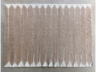 8' x 10' Cream Bordered Natural Jute Rug
