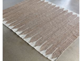 8' x 10' Cream Bordered Natural Jute Rug
