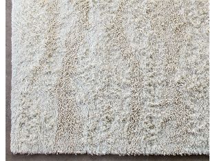 8' x 10'6" Beige Wave Shag Rug