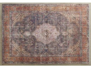 8' 4" X 11' 6" Antique Plum/Multi Wool Rug