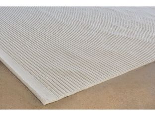 8' X 11'  Beige Loop And Cut Pile Rug
