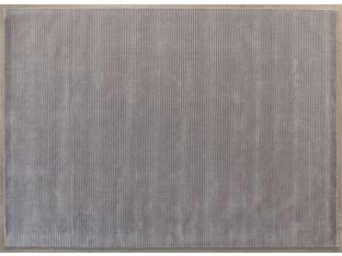 8' X 11'  Gray Loop And Cut Pile Rug 