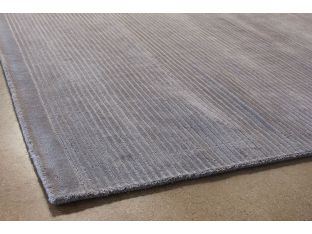 8' X 11'  Gray Loop And Cut Pile Rug 