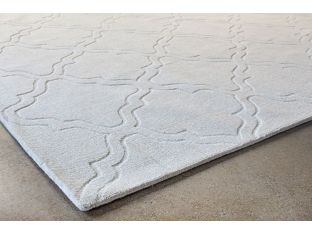 8' X 11' Ivory Hand Loomed Geometric Rug