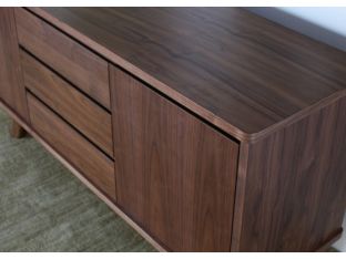 Natural Walnut Danish Modern Style Sideboard
