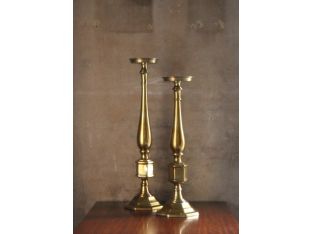 Set of 2 Brass Candlesticks