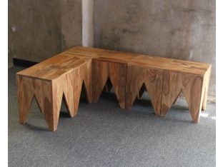 Natural Sheesham Wood Stool