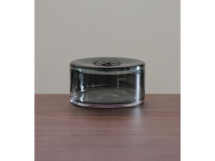 Smoke Hand Blown Small Glass Cylinder Vase - Cleared Décor