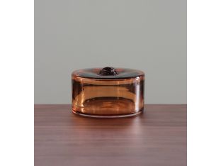 Brick Hand Blown Small Glass Cylinder Vase - Cleared Décor