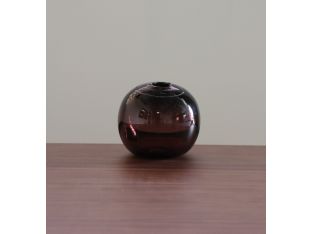 Medium Brown Float Hand Blown Glass Vase - Cleared Décor